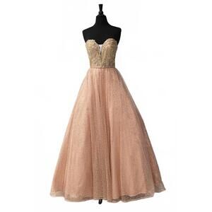 NEW TIFFANY DESIGNS women's prom dress in rose gold